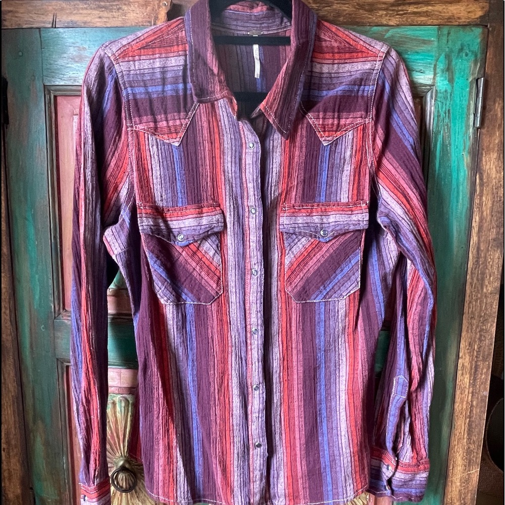 🪶Free People 70’s Style Cowboy Shirt🪶